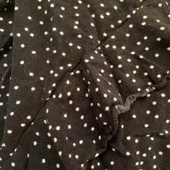 Full Tilt Black & White Polka Dot Off the Shoulder Top 🐧 - Picture 8 of 9